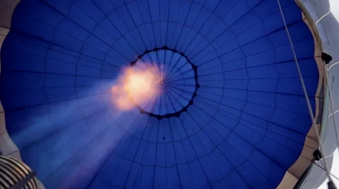 Balloon flight with opening fire in Stock Footage 40733105