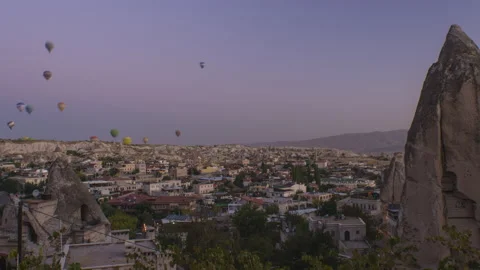 Balloon Flights in Cappadocia Stock-Footage 163825916