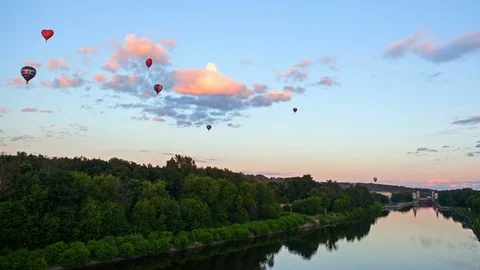 Balloon flights Stock Footage 77941747