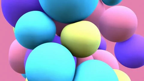 Balloon floating in motion Stock Illustration