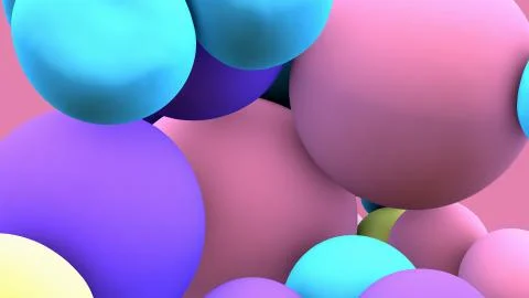 Balloon floating in motion Stock Illustration