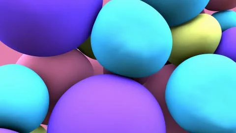 Balloon floating in motion Stock Illustration