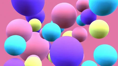 Balloon floating in motion Stock Illustration