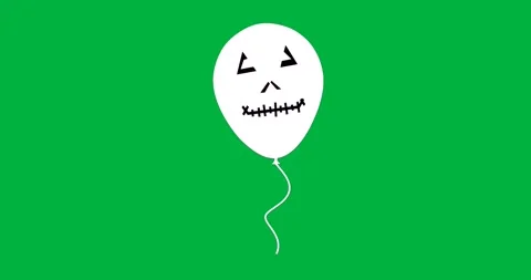 Balloon floating on transparent background, showing graphic design Stock Footage 317527165