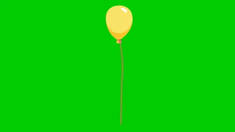 Balloon fly green Stock Footage 147209583