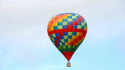 Balloon flying in the sky Stock Footage 98456782