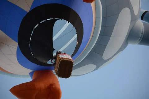 Balloon Flyover Stockfoto's