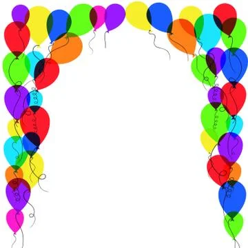 Balloon frame Stock Illustration