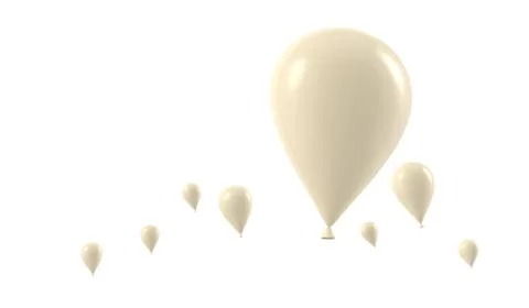 Balloon gold Foto stock