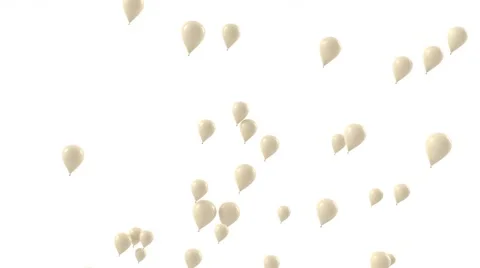 Balloon Golden Flow Stock Footage 43745613