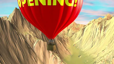 Balloon grand opening Stock Footage 38973398