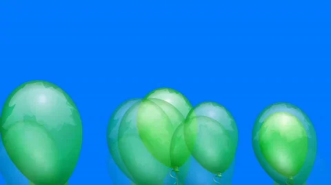 Balloon green Stock Footage 844279