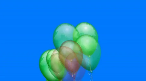 Balloon green n red Stock Footage 844293