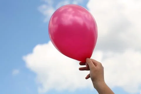 Balloon in the hand Stock Photos