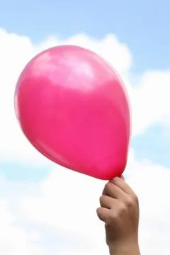 Balloon in the hand Stock Photos