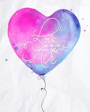 Balloon heart Stock Illustration