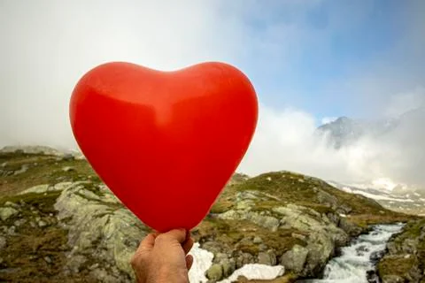 Balloon heart Stock Photos