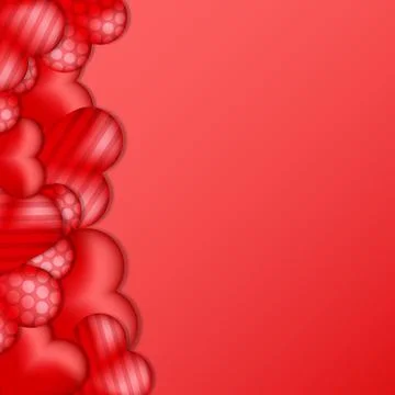 Balloon Hearts background Stock Illustration