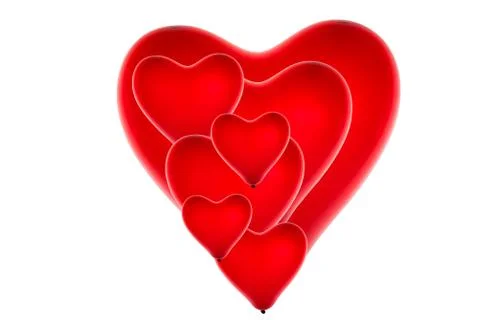 Balloon hearts Stock Photos