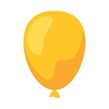 Balloon helium float isolated icon Stock Illustration