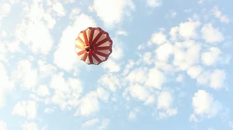 Balloon high in the air Video stock 17876064