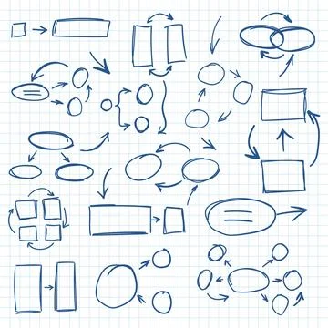 Balloon icon in hand drawn style. Round shaped handmade doodle vector illus.. Stock Illustration