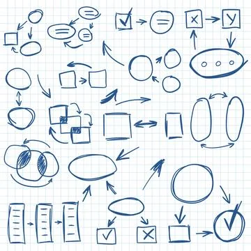 Balloon icon in hand drawn style. Round shaped handmade doodle vector illus.. Stock Illustration