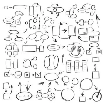 Balloon icon in hand drawn style. Round shaped handmade doodle vector illus.. Stock-Illustration