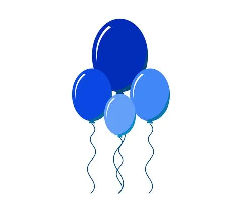 Balloon icon illustrated in vector on white background Stock Illustration
