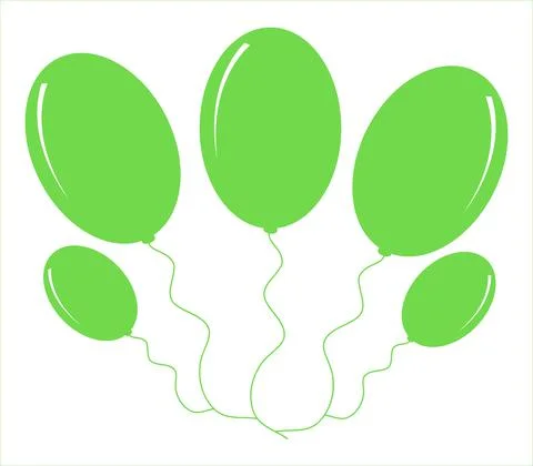 Balloon icon illustrated in vector on white background Stock Illustration