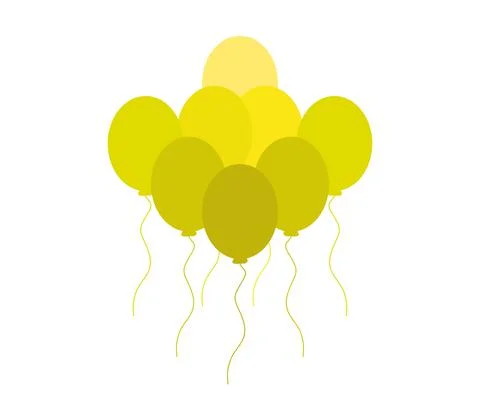 Balloon icon illustrated in vector on white background Stock Illustration