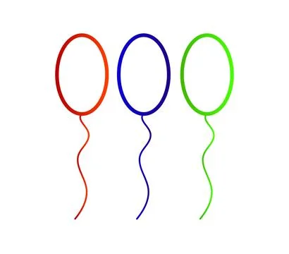 Balloon icon illustrated in vector on white background Stock Illustration
