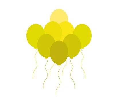 Balloon icon illustrated in vector on white background Stock Illustration