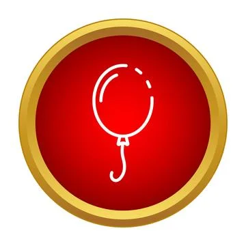 Balloon icon representing celebration, party, and joy Stock Illustration