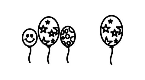 Balloon icon vector. air balloon icon isolated Stock Illustration