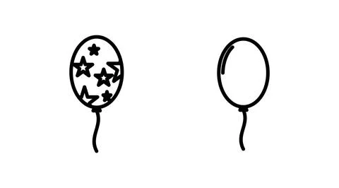 Balloon icon vector. air balloon icon isolated Stock Illustration