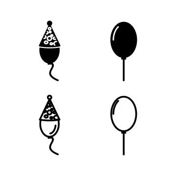 Balloon icon vector. air balloon icon isolated Stock Illustration