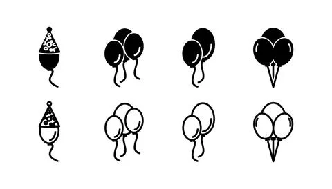 Balloon icon vector. air balloon icon isolated Stock Illustration