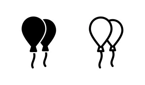 Balloon icon vector. air balloon icon isolated Stock Illustration