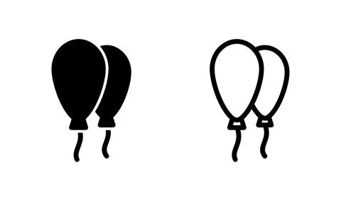 Balloon icon vector. air balloon icon isolated Stock Illustration