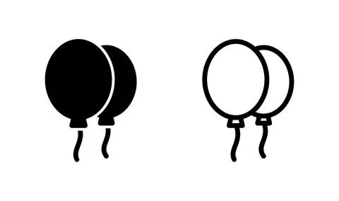 Balloon icon vector. air balloon icon isolated Stock Illustration
