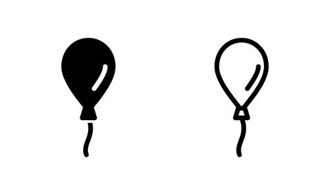 Balloon icon vector. air balloon icon isolated Stock Illustration