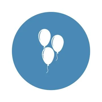 Balloon Icon Vector flat design style Stock Illustration