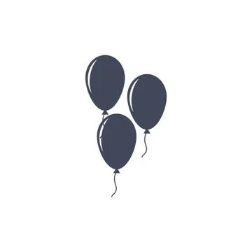 Balloon Icon Vector flat design style Stock Illustration
