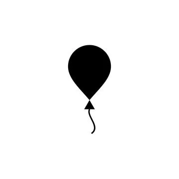 Balloon icon vector. party balloon icon decoration birthday vector. Balloon.. Illustrazione stock