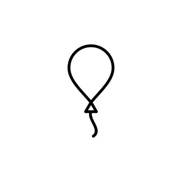 Balloon icon vector. party balloon icon decoration birthday vector. Balloon.. Stock Illustration