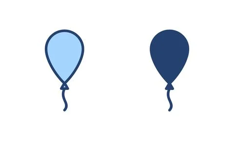 Balloon icon vector. Party balloon sign and symbol Stock Illustration