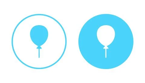 Balloon icon vector. Party balloon sign and symbol Stock Illustration