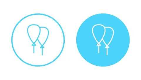 Balloon icon vector. Party balloon sign and symbol Stock Illustration