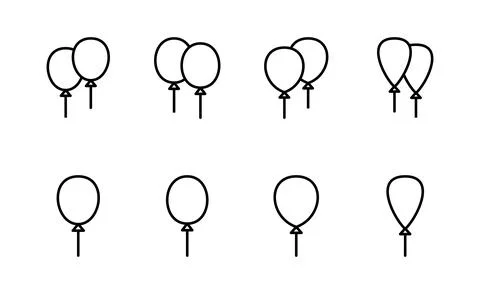 Balloon icon vector. Party balloon sign and symbol Stock Illustration